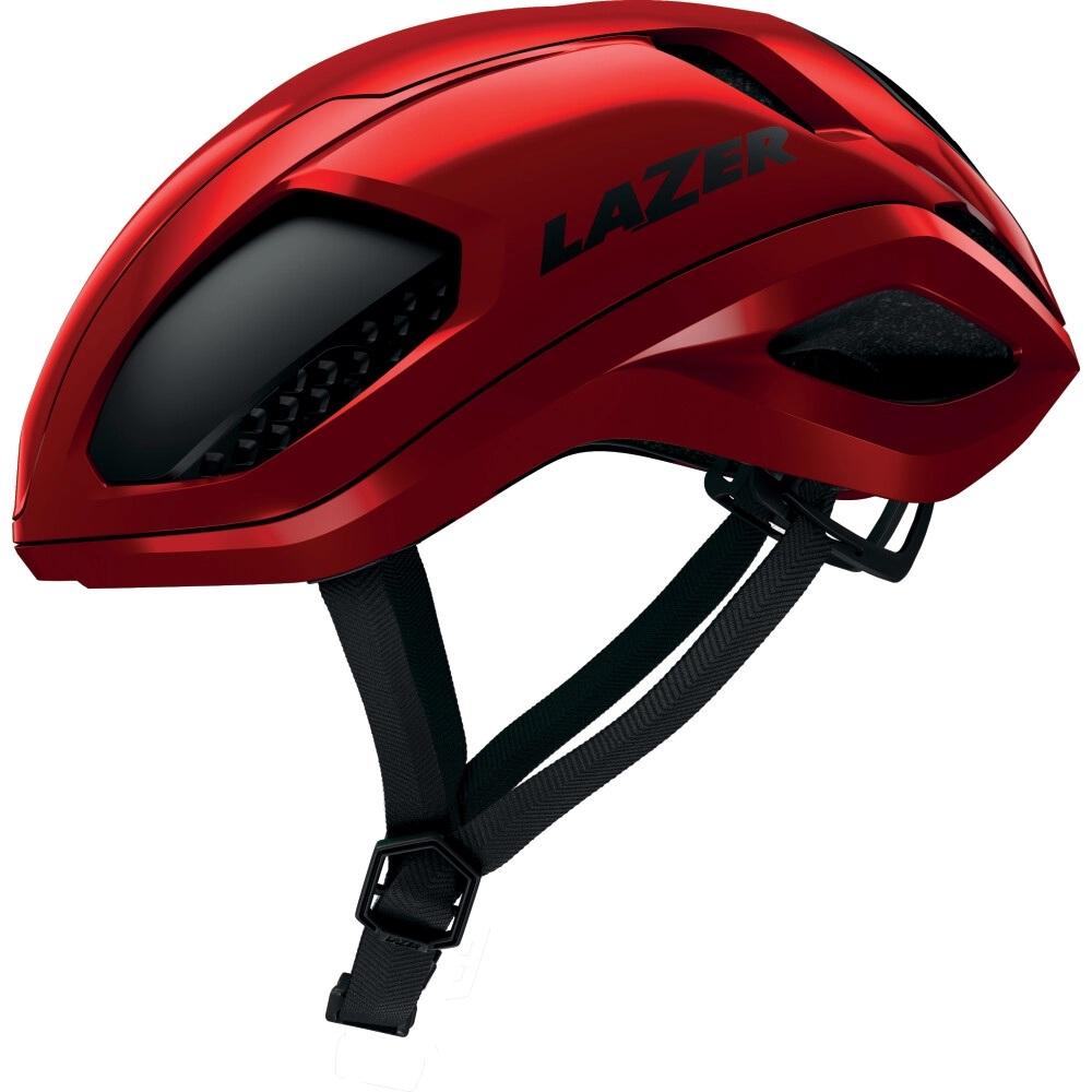LAZER Helm Vento KinetiCore Road Metallic Red L 58-61 cm - aerodynamischer Rennradhelm