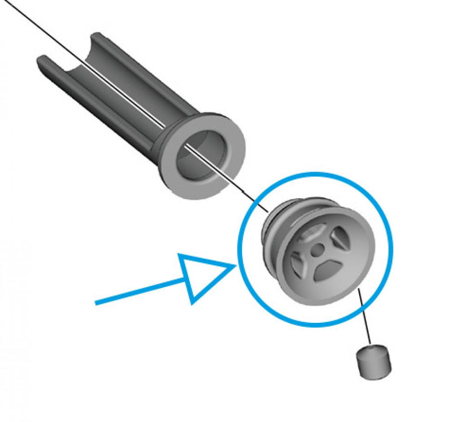 SHIMANO Abdeckung BL-M4100 - Schutzkappe für Bremshebel, Y1XW9802T, 4 g