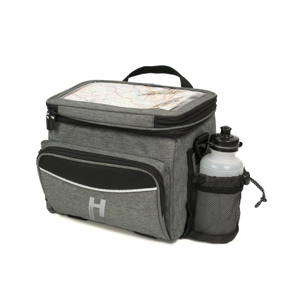 Haberland Lenkertasche Max Plus 10-12 l grau - praktische E?Bike-Lenkerlösung