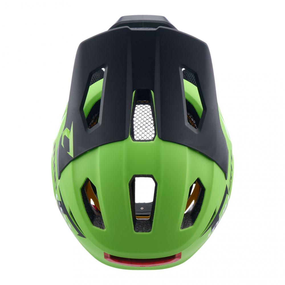 CRATONI Madcat MIPS Kinder-Fullface-Helm S-M - lime-black matt