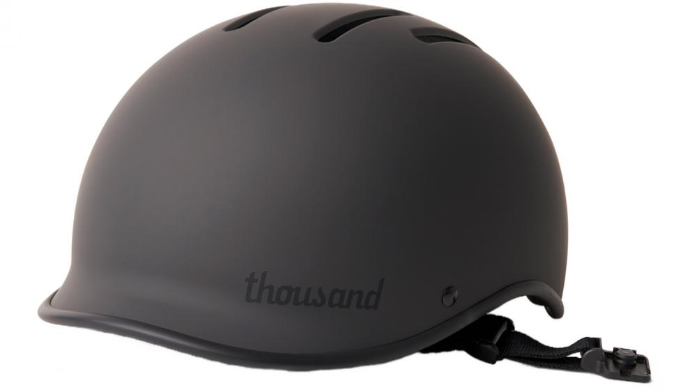 Thousand Heritage 2.0 Fahrradhelm Stealth Black S (54 - 57 cm) - stilvoller Urban-Helm mit Magnetverschluss, Belüftung, abnehmbares Visier