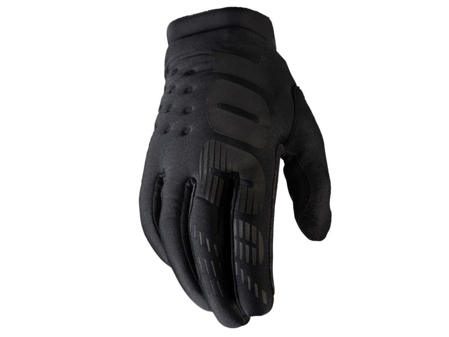 100% Brisker Cold Weather Glove M black - warmer MTB-Handschuh mit direktem Griffgefühl