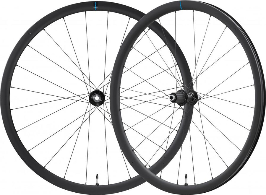 SHIMANO Laufradsatz WH-RS710 C32 TL - Tubeless-ready Rennrad-Laufradsatz 28" 24 Loch Center-Lock 100x12 mm