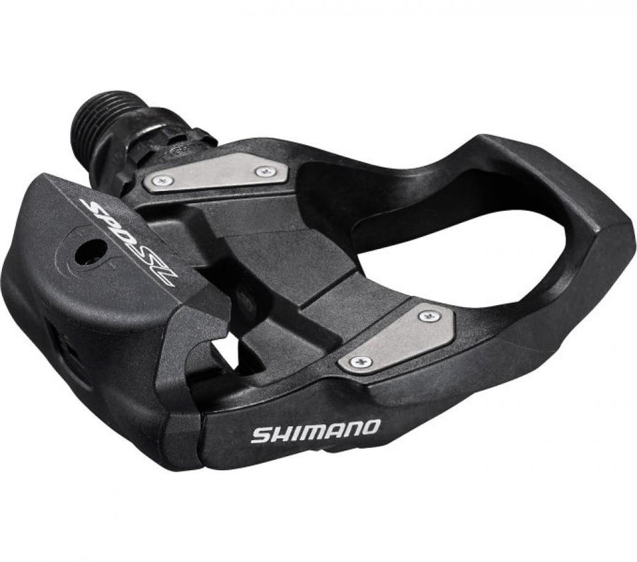 SHIMANO Pedal PD-RS500 SPD-SL, schwarz, einsteigerfreundliches Straßenpedal.