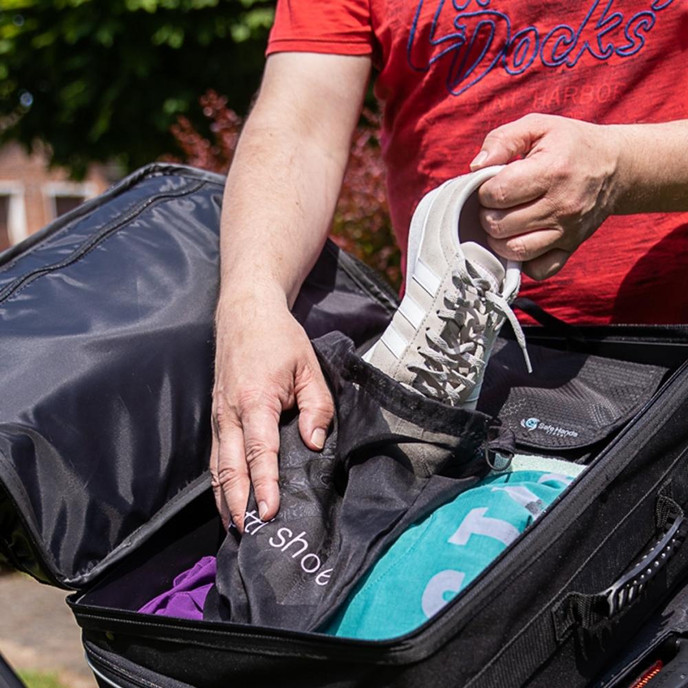Haberland Topcase Touring Max schwarz - geräumige Gepäckträgertasche für Touring & Alltag