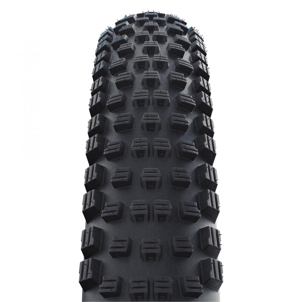 Schwarzer Schwalbe Wicked Will 29 Zoll Mountainbike-Reifen mit aggressivem Profil, faltbar.