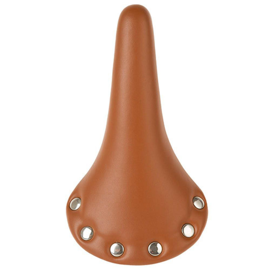 Messingschlager Sattel mit Nieten Unisex braun