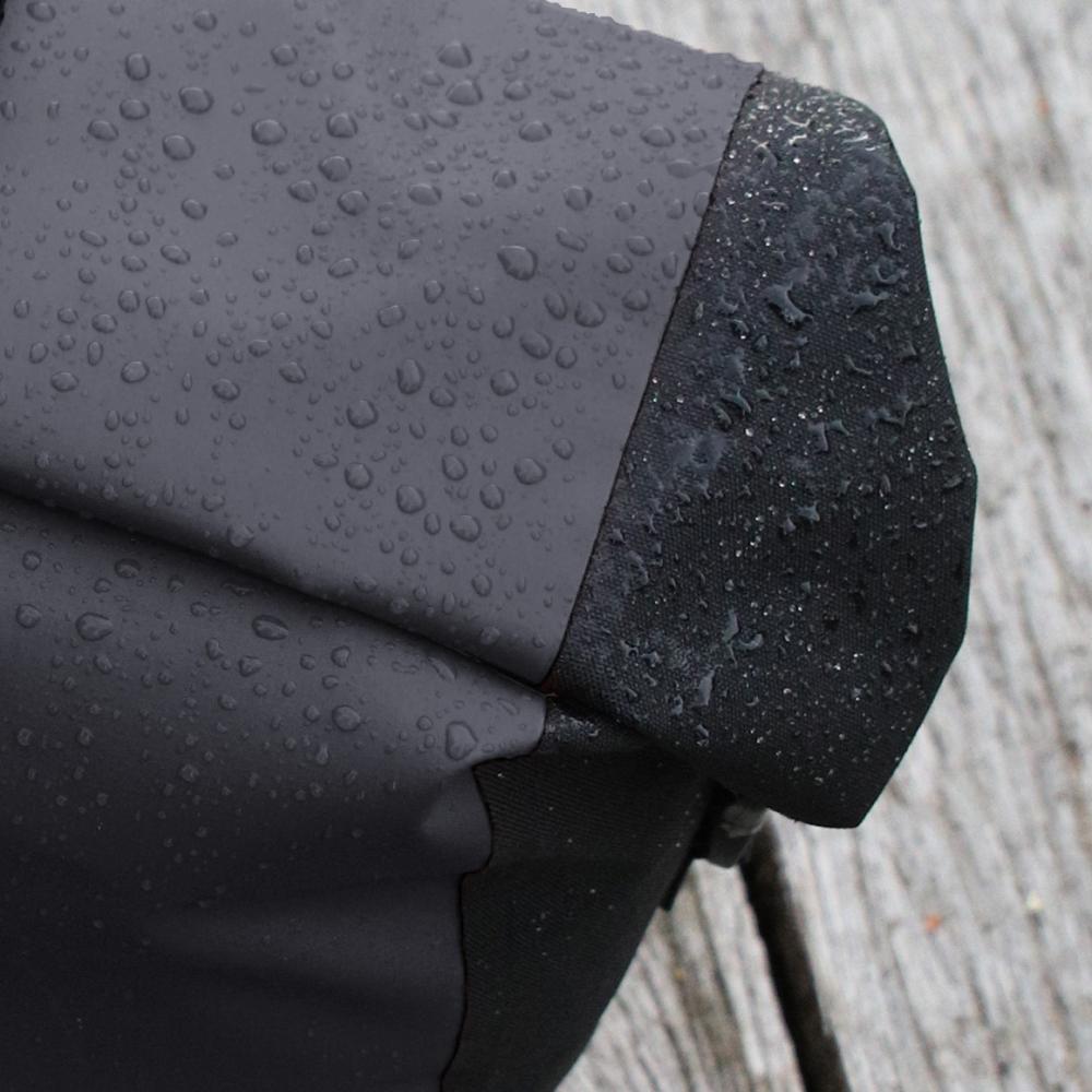 Haberland Einzeltasche H2O schwarz Paar - wasserdichte Fahrradtasche für Alltag und Tour