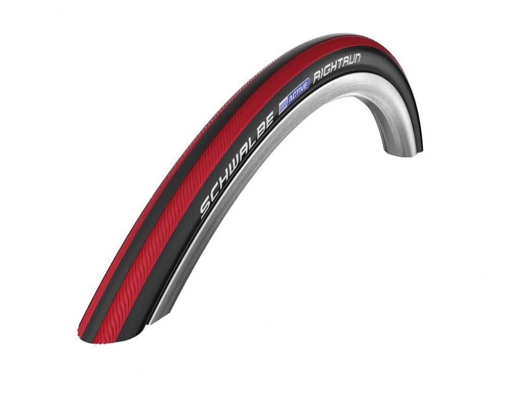 Schwalbe Rightrun Reifen 24x1.00 Zoll 25-540 schwarz/rot Draht.