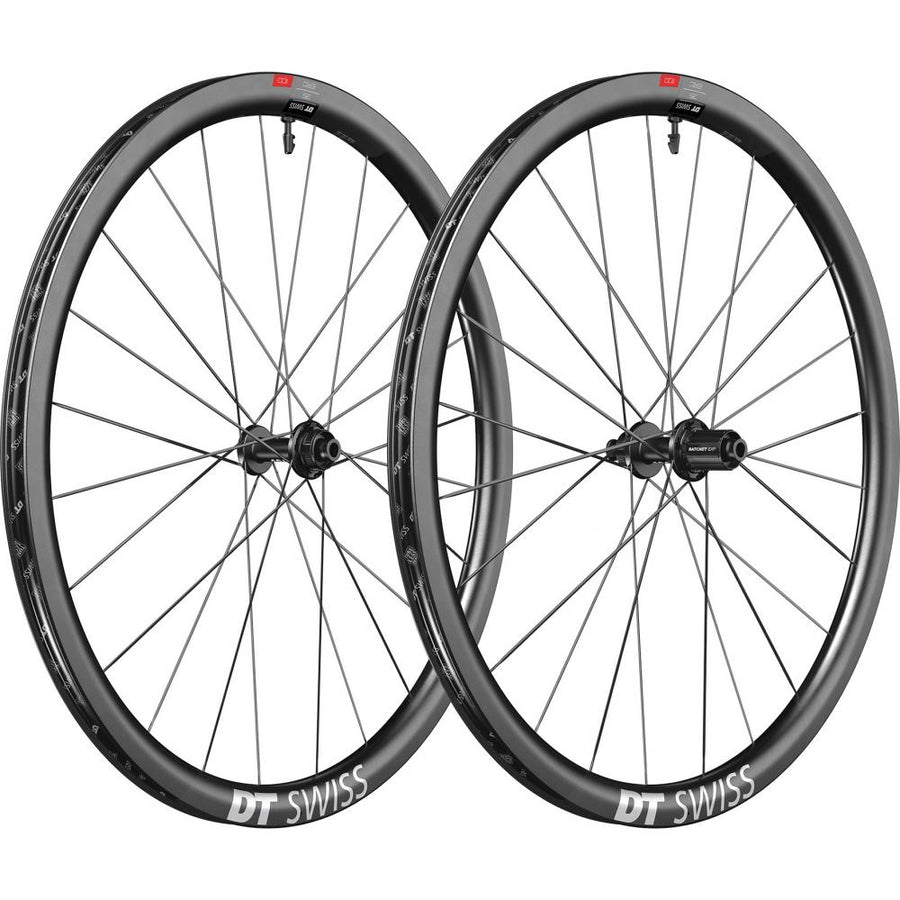 DT Swiss Laufrad ERC 1100 DICUT Disc 584 x 35 mm Schwarz - aerodynamisches Carbon-Endurance-Laufrad