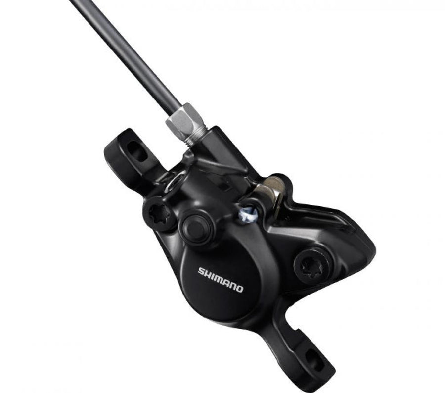 SHIMANO BR-MT200 2-Kolben Postmount Scheibenbremssattel schwarz für MTB und Trekking.