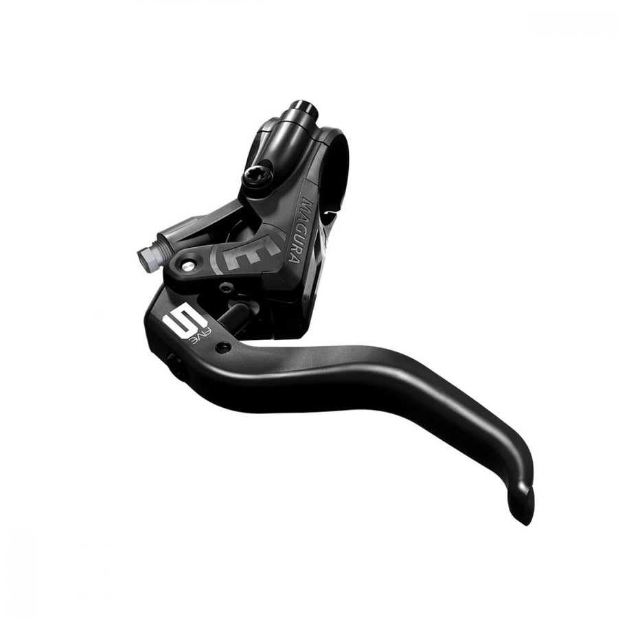Schwarzer MAGURA MT5 Bremsgriff mit 2-Finger Aluminium-Leichtbau-Hebel für präzise Fahrrad Bremskontrolle.