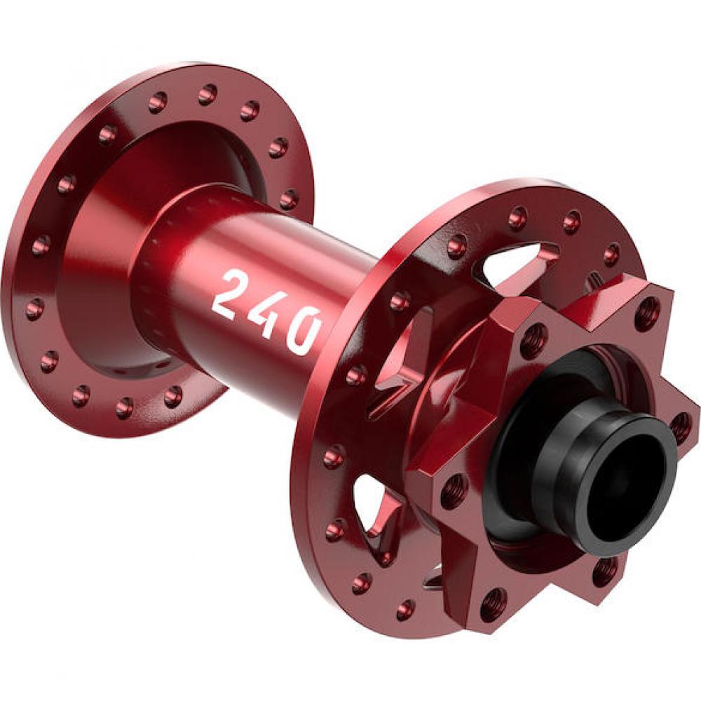 DT Swiss Nabe MTB VR 240 Classic 32 Loch Rot - leichte High-Performance-Boost-Vorderradnabe