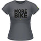 Merida T-Shirt MORE BIKE Edition Damen L Grau - komfortables Bike-Lifestyle Shirt