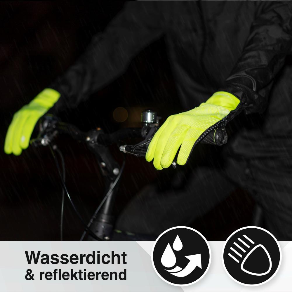 Valkental Handschuhe GloRider V2 Flex wasserfester Übergangshandschuh mit Grip S gelb