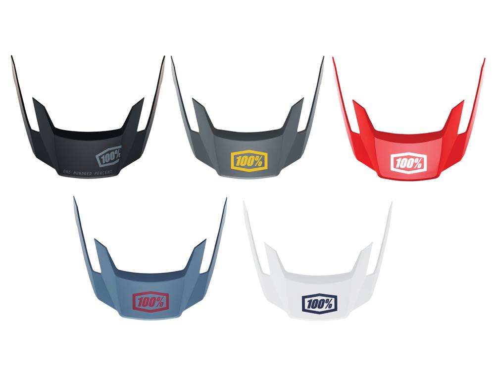 100% Altec 2019 V1 replacement visor nos red - Ersatz-Visier für Altec Helme