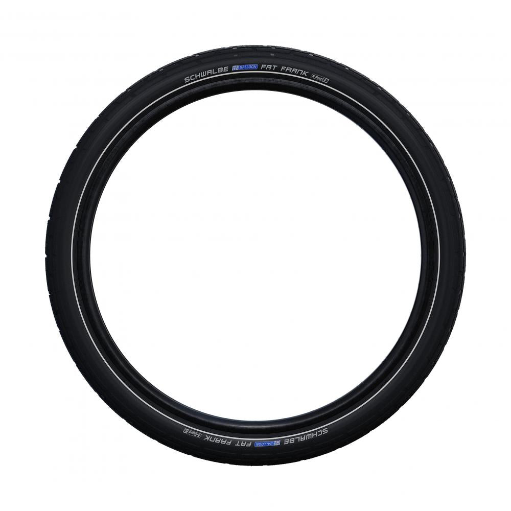 Schwarzer Schwalbe FAT FRANK Reifen 28x2.00 mit Reflexstreifen, ETRTO 50-622 SBC K-Guard Active Line HS375.