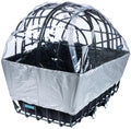 Pieper Luna Regenhaube für Vorderrad-Tierkorb silber/transparent