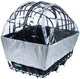 Pieper Luna Regenhaube für Vorderrad-Tierkorb silber/transparent