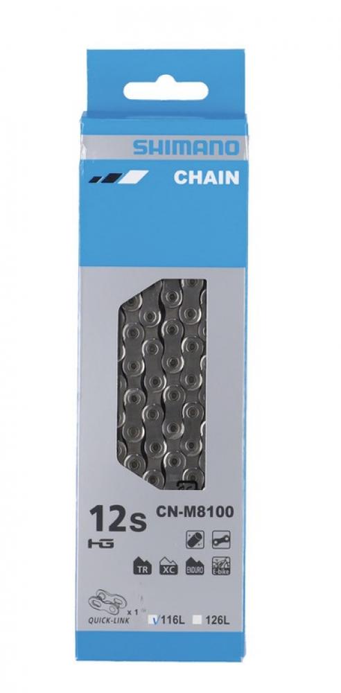 SHIMANO Kette DEORE XT CN-M8100 12-fach Kette - 116 Glieder für 12-fach Antriebe