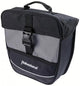 Haberland Einsteiger-Serie schwarz / silber - robuste Gepäckträgertasche für Alltag und Tour