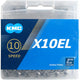 KMC X10EL 10-fach Fahrradkette, 114 Glieder, silber, vernickelt, 262g, kompatibel mit Shimano, SRAM, Campagnolo, inkl. MissingLink