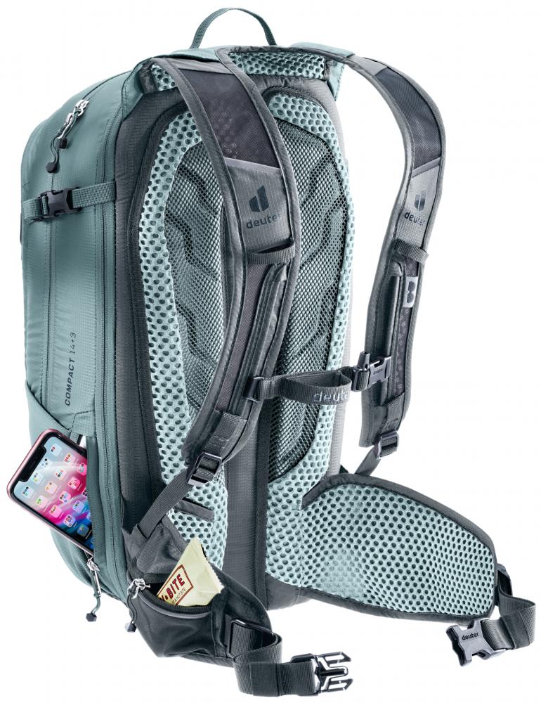 Deuter Compact 14+3 Fahrradrucksack 860 g Graphite - Leicht & ergonomisch