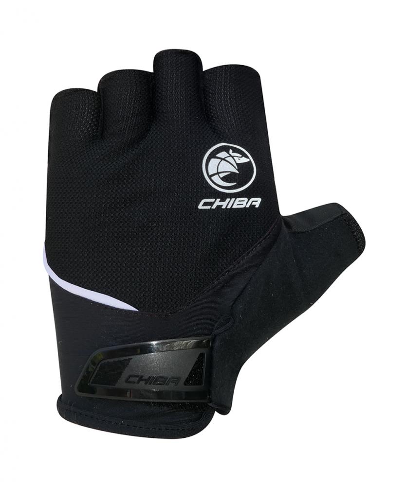 CHIBA Sport - Radhandschuhe XS schwarz, atmungsaktiv mit Polsterung