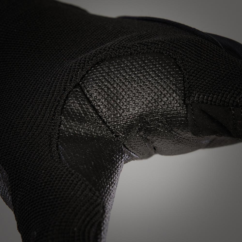 CHIBA Argon Premium II - Radhandschuhe schwarz L mit Gelpolster & Aramid-Besatz