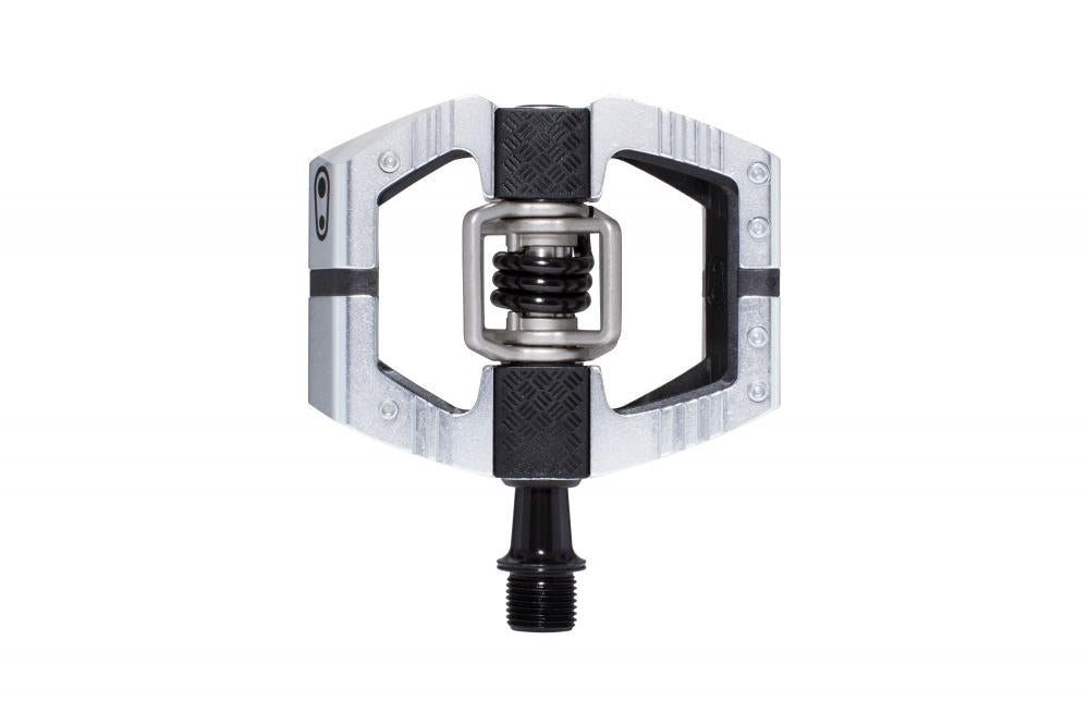 Crankbrothers Mallet Enduro LS Klick-Pedal in Silber mit langer Achse für Mountainbike und Enduro.