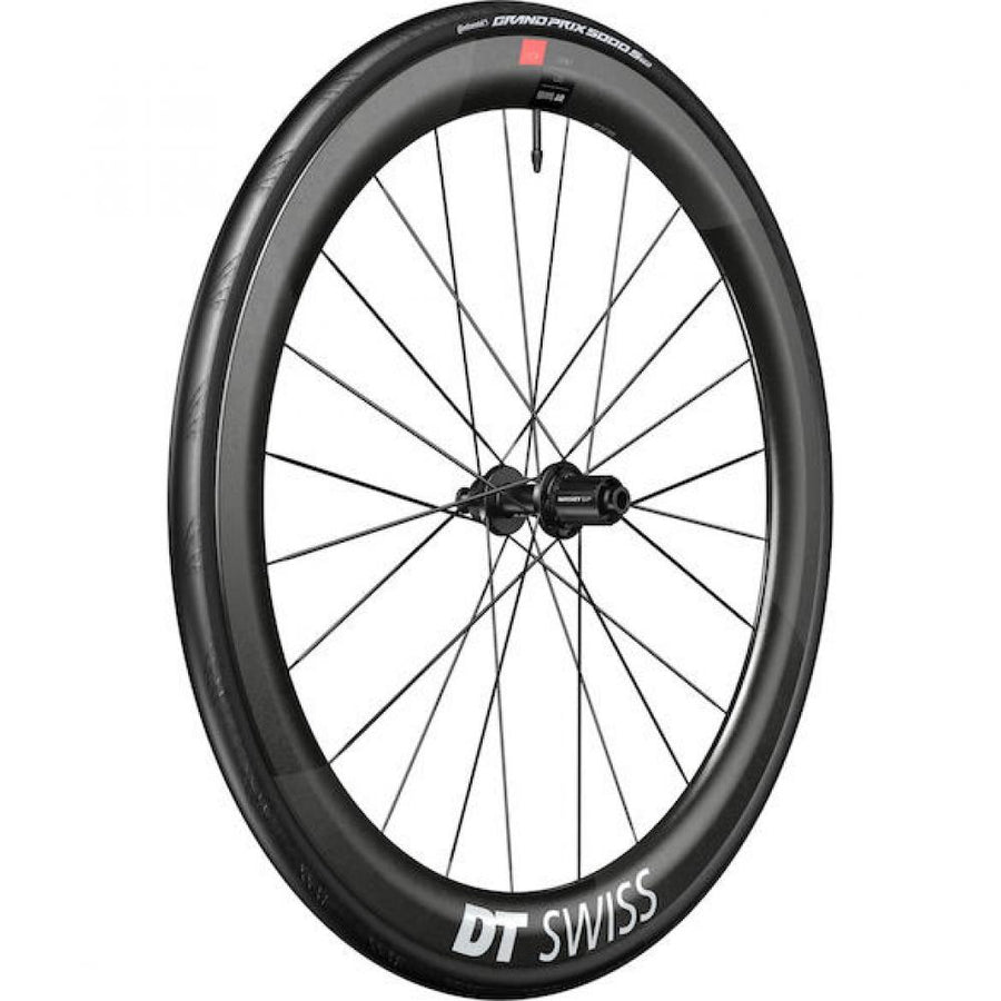DT Swiss Laufrad ARC 1100 Dicut Disc 622 x 50 mm Schwarz - aero-optimiertes Carbon-Vorderrad