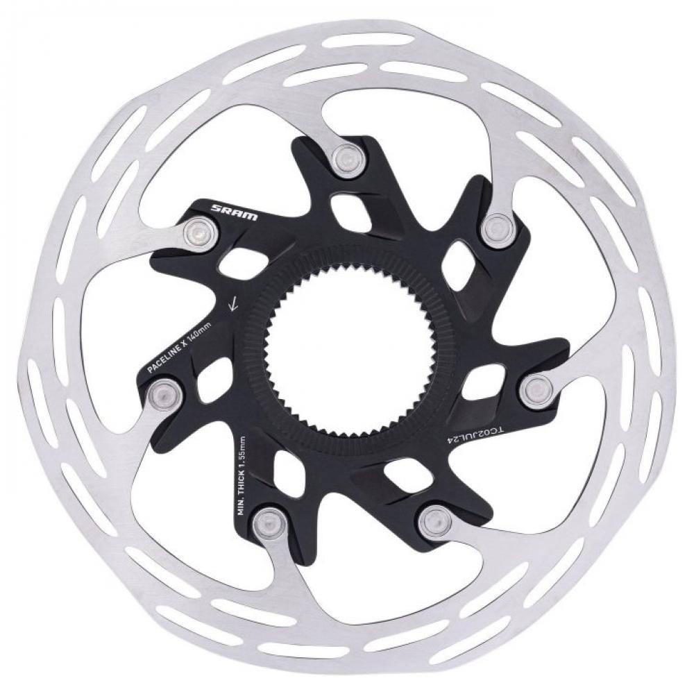 SRAM Bremsscheibe Paceline X 160 mm - leiser High-Performance-Rotor für den Stradeneinsatz - Scheibenbremse