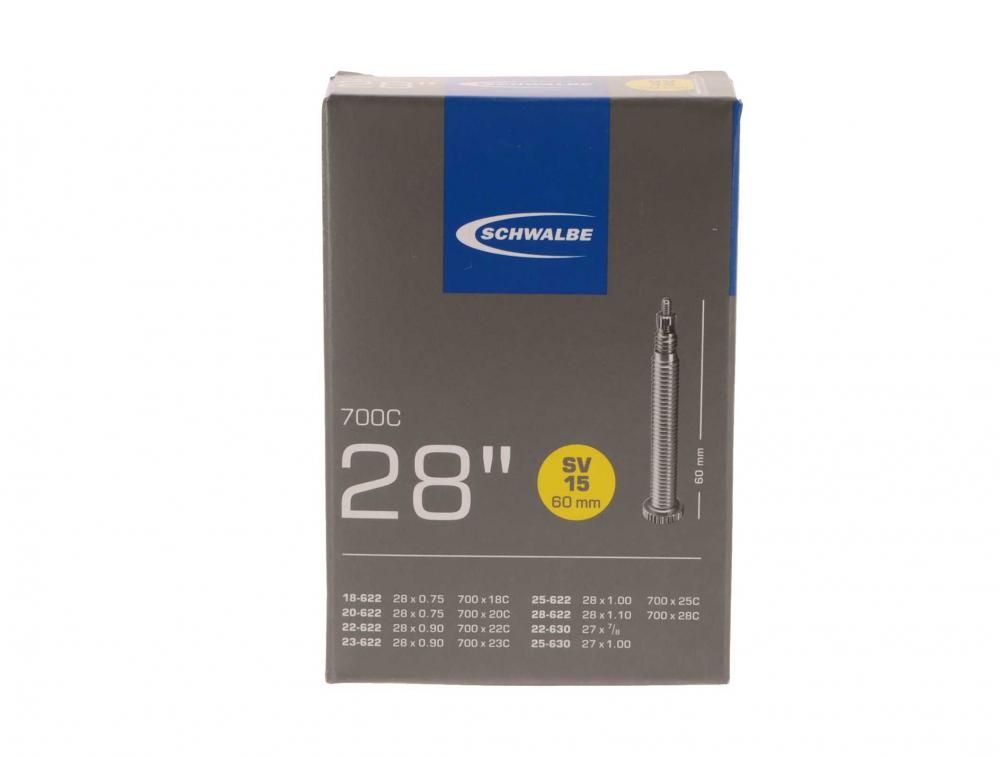 Schwalbe 1x Schlauch SV15 extra lang 28x0.75-1.10 + Reifenheber
