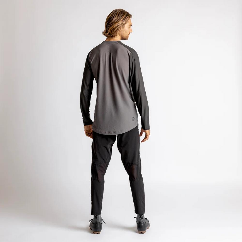 IXS Sports Division iXS Flow XTG Long Sleeve Henley XXL Graphite-Black - atmungsaktives Bike-Henley