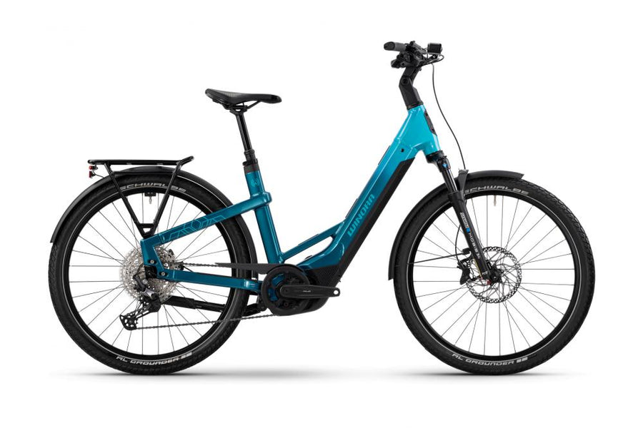 YAKUN X12 LOW i800Wh 12-G Deore 25 WIN BCXK GL_blue/aqua Rh L - E-City Bike