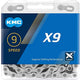 KMC X9 9s Kette 114 Glieder silber - zuverlässige Schaltperformance in moderner Ausführung