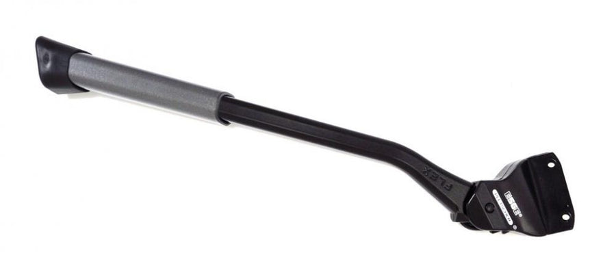 Pletscher Comp 40 Flex Hinterbauständer schwarz-silber für Fahrräder 20-29 Zoll, 40mm Montage.