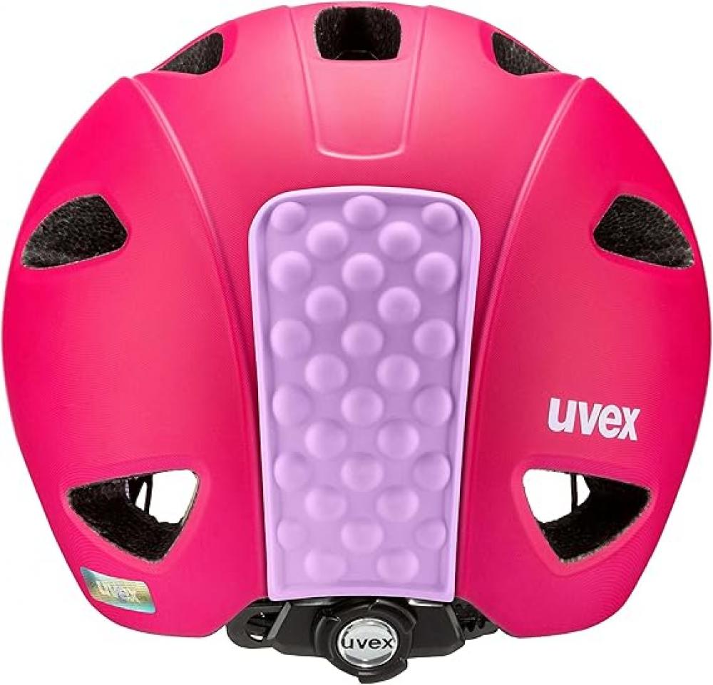 uvex oyo - Kinderfahrradhelm - leichter & sicherer Helm mit innovativem Sicherheitskonzept - anpassbare Passform - optionales LED-Licht - berry purple matt - 50-54 cm