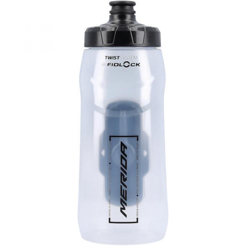 Merida Trinkflasche SWIVEL transparent 680 ml Transparent - magnetisches Fidlock-System