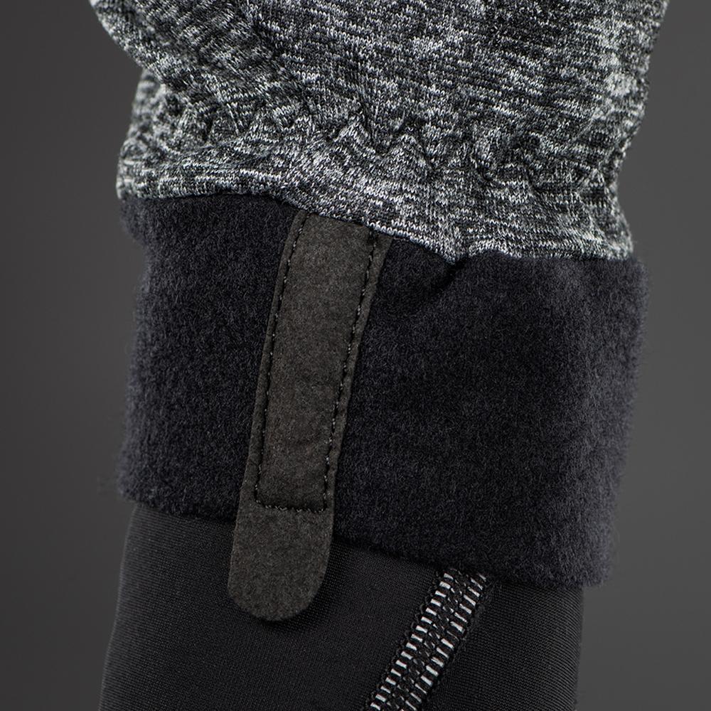 CHIBA Allround Light - Radhandschuhe, Polartec-Fleece, Touchfinger, hellgrau, Gr. M