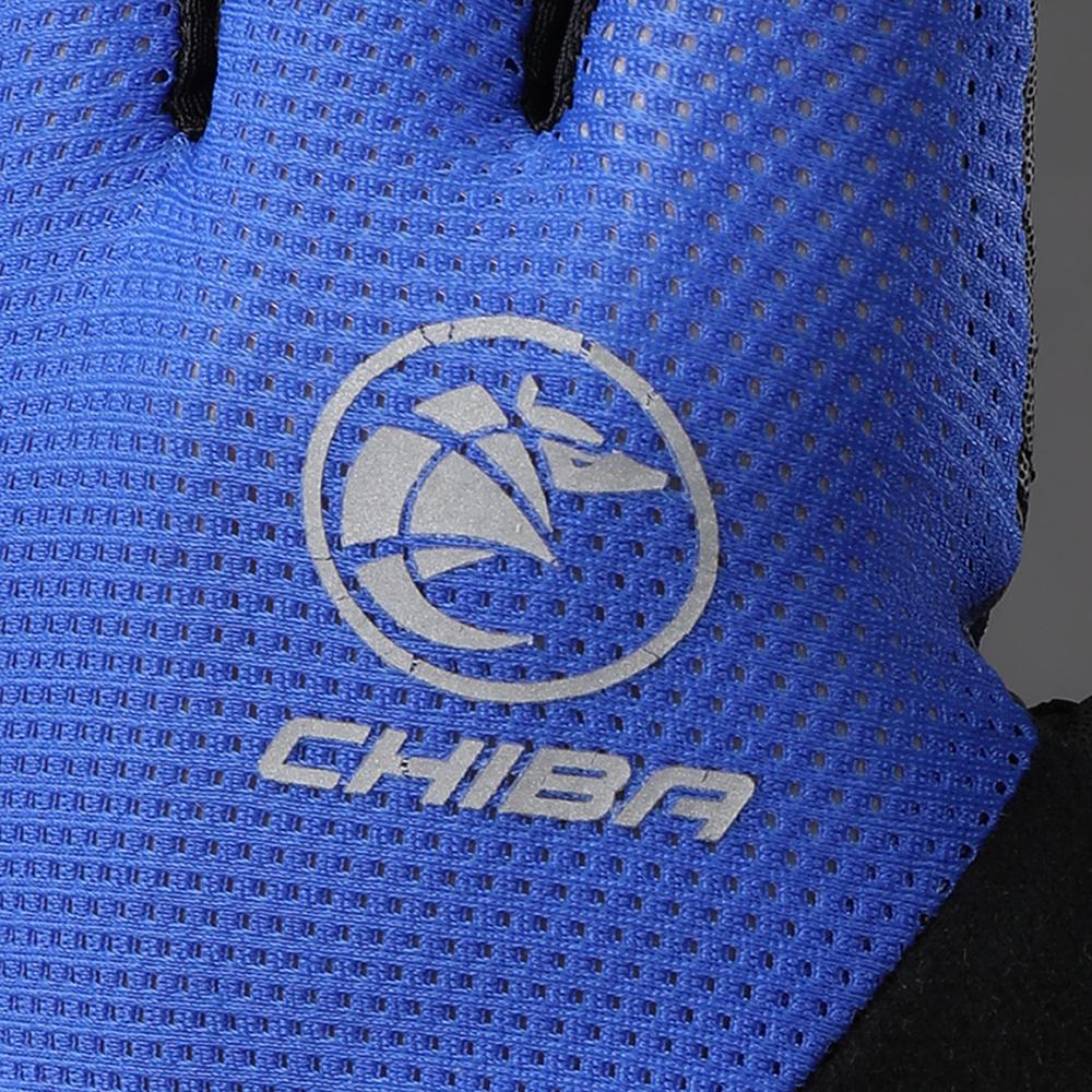 CHIBA Youth - Radhandschuhe kurzfinger, S, royal, atmungsaktiv