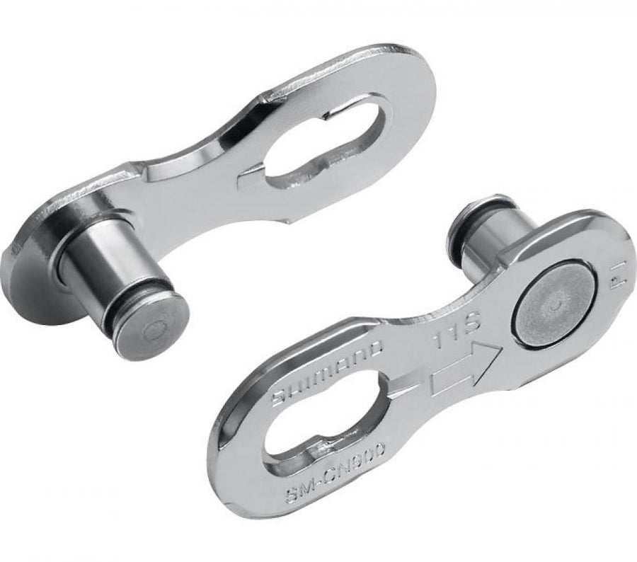 Silbernes Shimano SM-CN900 11-fach Kettenschloss für 11-Gang Fahrradketten.