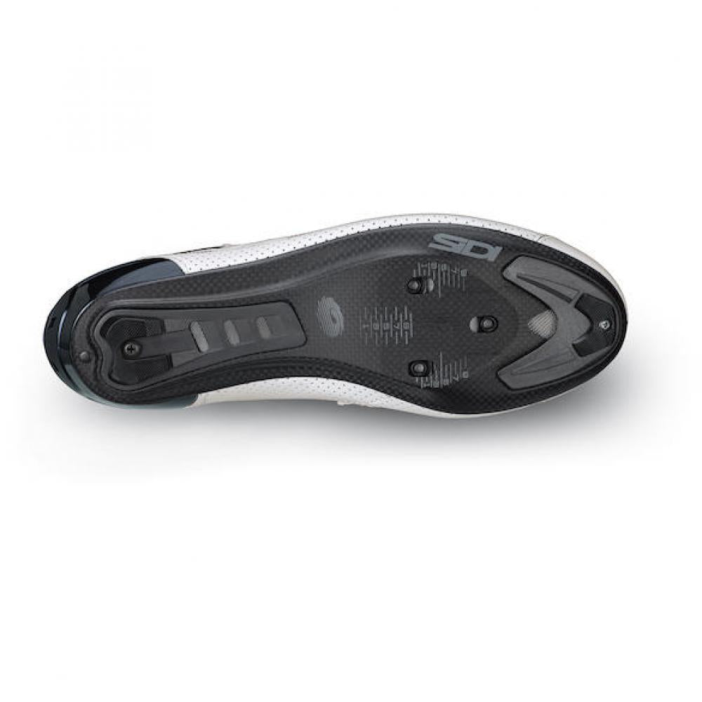 Sidi ROAD Tri-Sixty white 43.5 Weiß - Triathlon-Rennradschuh mit maximaler Kraftübertragung