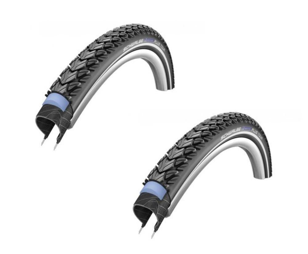 Schwalbe 2 x Reifen Drahtreifen MARATHON PLUS TOUR 28x1.60 Zoll