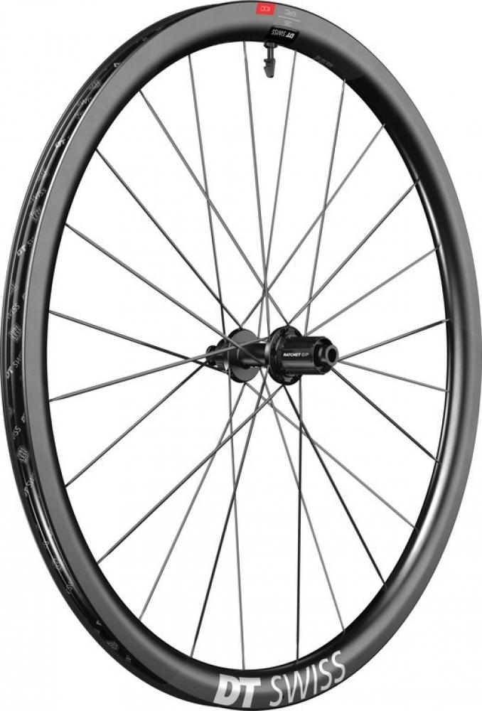 DT Swiss Laufrad ERC 1100 DICUT Disc 622 x 35 mm schwarz - aerodynamisches Carbon-Endurance-Vorderrad