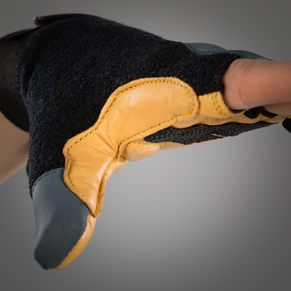 CHIBA Argon Kids - Kinder-Radhandschuhe XXS dunkelgrau mit Gelpolsterung