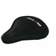 VELO Sattel Zubehör Gel-Satteldecke für MTB Touring und Rennradsättel 270x165mm schwarz mit Kordelzug