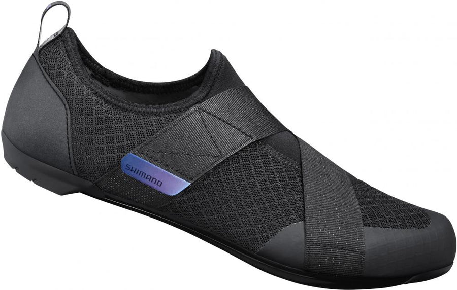 SHIMANO Fahrradschuhe IC100 - Indoor Road SPD-SL/SPD, Größe 50, Schwarz