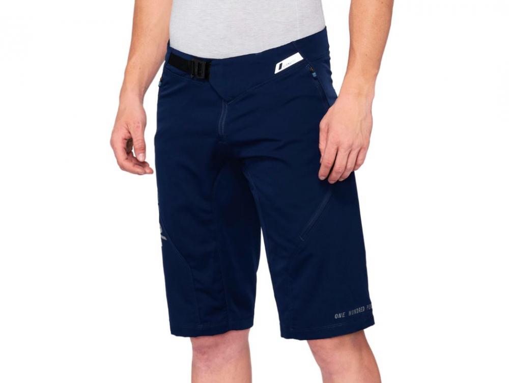 100% Airmatic Shorts 34" navy - komfortable All-Mountain Bikeshorts mit 4-Wege-Stretch