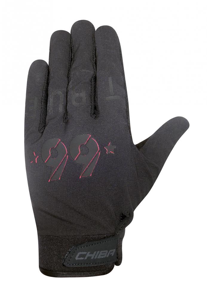 CHIBA Double Six - Radhandschuhe kurz, schwarz, S, atmungsaktiv, ungepolstert